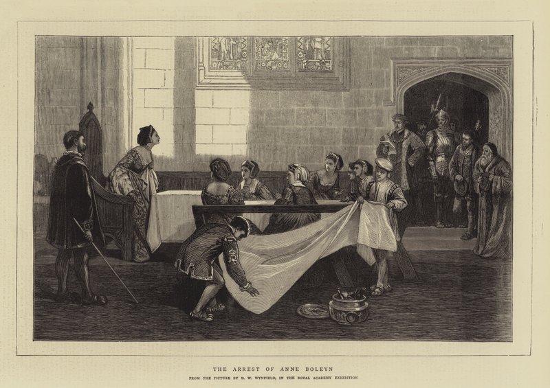 Boleyn Anne letartóztatása alkotó: David Wilkie