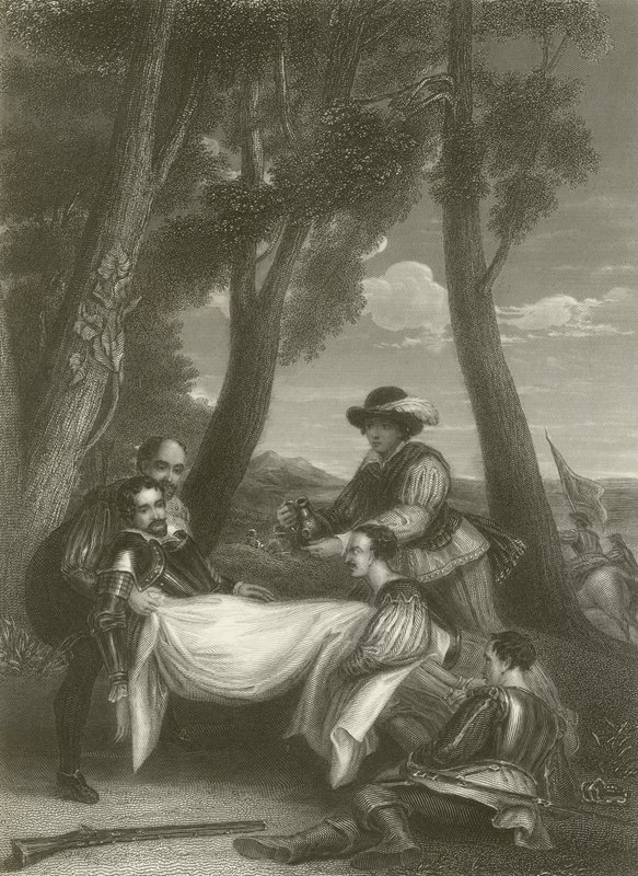 Sir Philip Sidney halála alkotó: David Wilkie