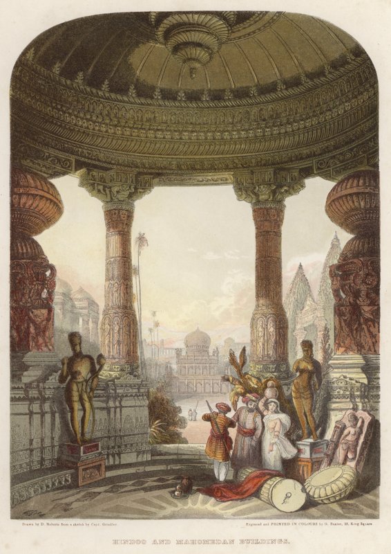 Hindoo és Mahomedan épületek alkotó: David after Roberts