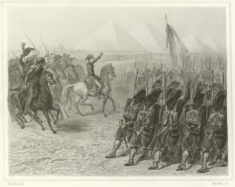 Piramisok csata alkotó: Denis Auguste Marie Raffet