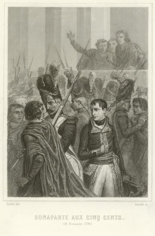 Bonaparte Napóleon az Ötszázak Tanácsának tagjaival körülvéve alkotó: Denis Auguste Marie Raffet