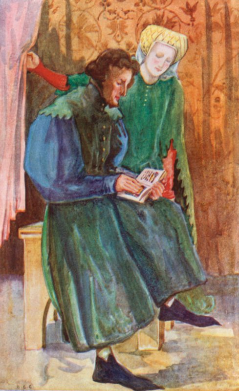 Henrik korabeli férfi és nő 1399-1413 alkotó: Dion Clayton Calthrop