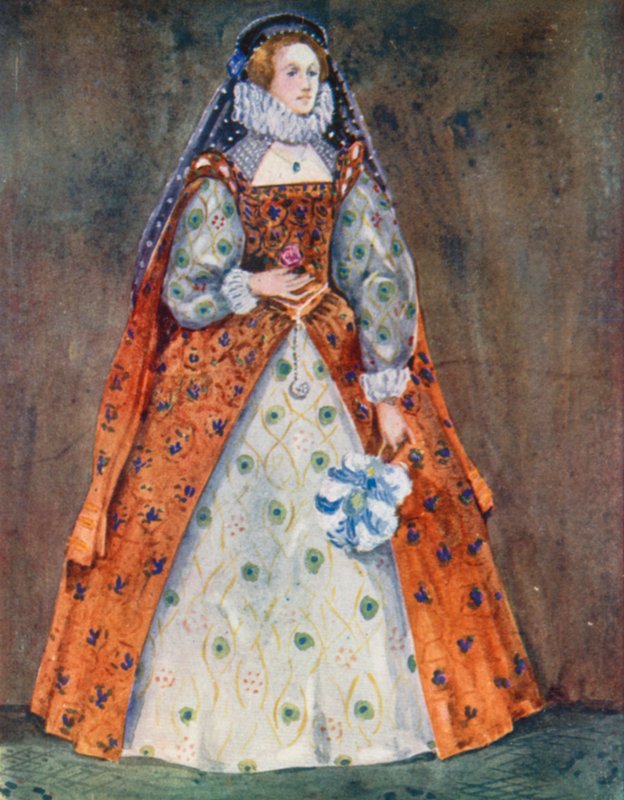 Erzsébet korabeli nő 1558-1603 alkotó: Dion Clayton Calthrop
