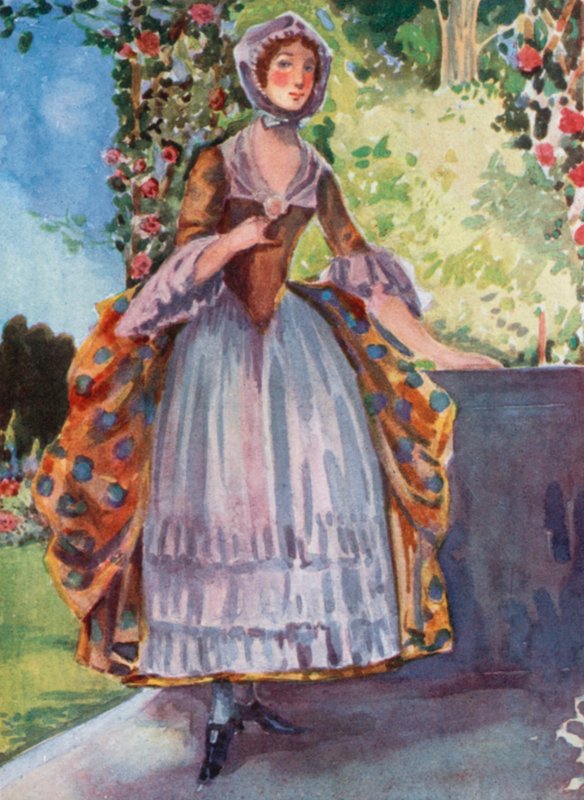 György korabeli nő 1727-1760 alkotó: Dion Clayton Calthrop
