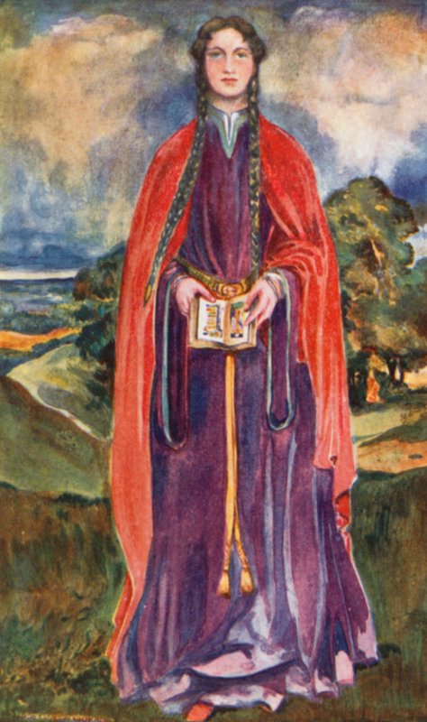 Egy nő I. Henrik idejében 1100-1135 alkotó: Dion Clayton Calthrop