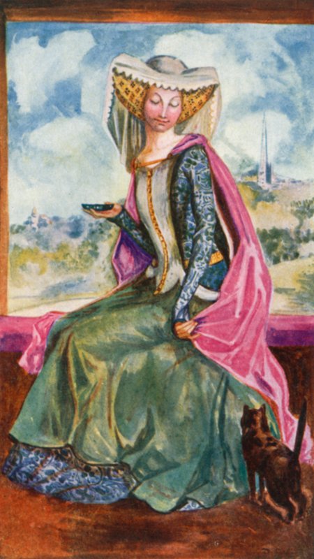 Egy nő V. Henrik idejében 1413-1422 alkotó: Dion Clayton Calthrop