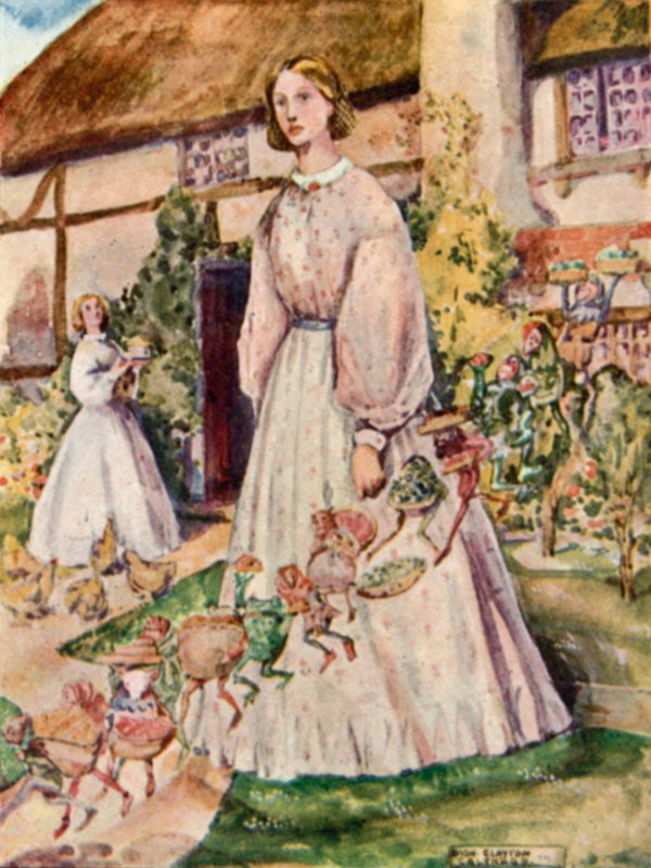 Illusztráció a Goblin Markethez, Christina Rossetti alkotó: Dion Clayton Calthrop