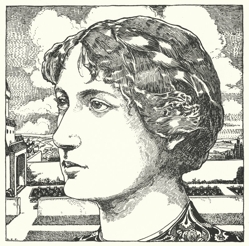 A jó néni (metszet) alkotó: Dion Clayton Calthrop