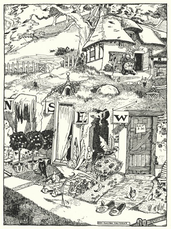 A négy szél otthonai (metszet) alkotó: Dion Clayton Calthrop