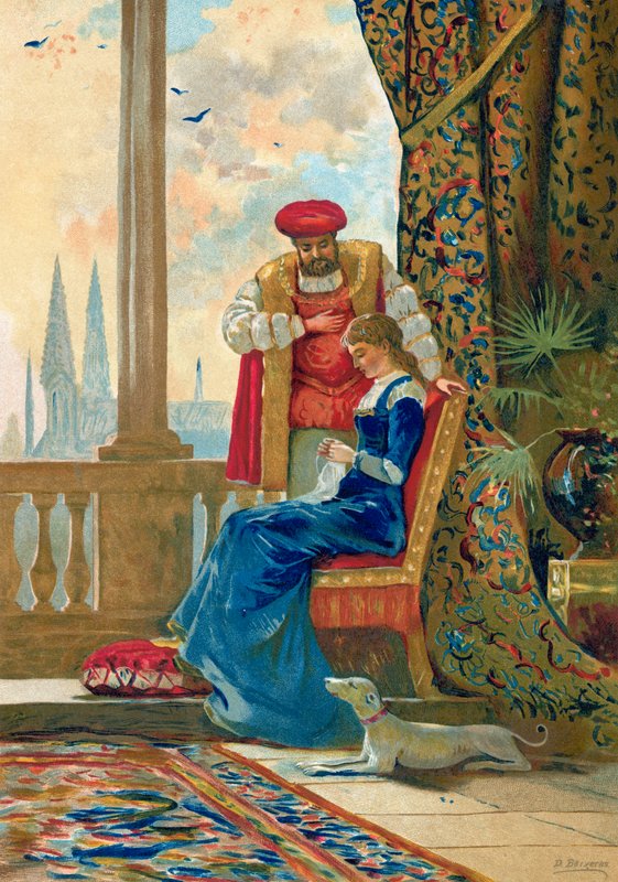 Henrik király és Boleyn Anna alkotó: Dionisio Baixeras Verdaguer