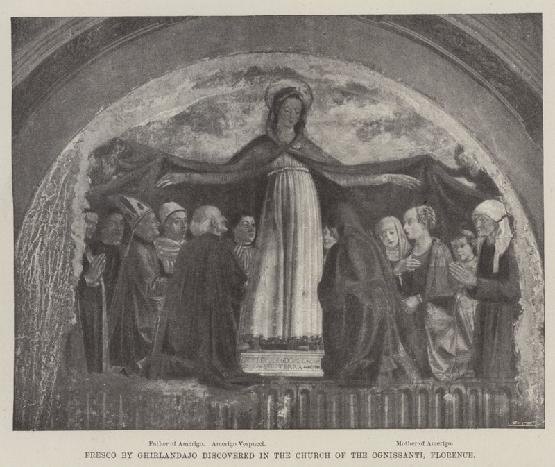A firenzei Ognissanti templomban fedezték fel a freskót alkotó: Domenico Ghirlandaio
