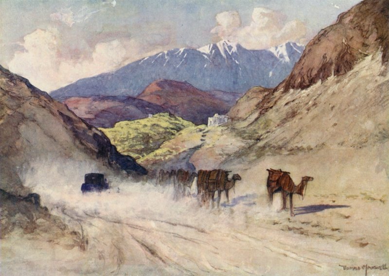 Egy benyomás a Khyber-hágóról (színes litográfia) alkotó: Donald (after) Maxwell