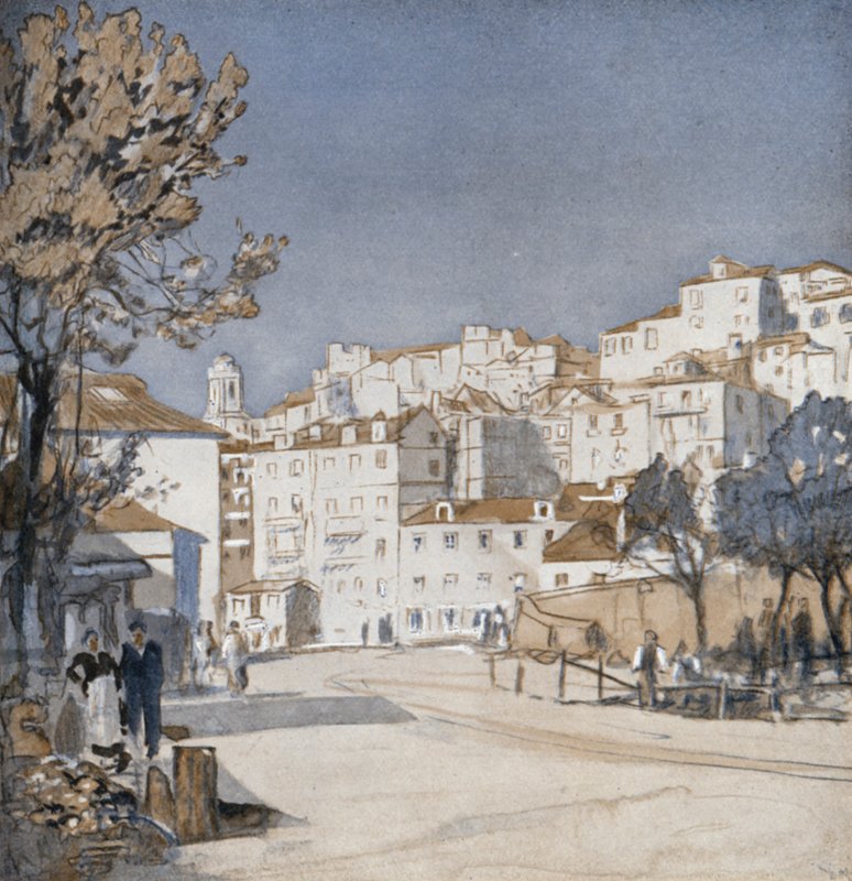 A régi Lisszabon ma (színes litó) alkotó: Donald (after) Maxwell