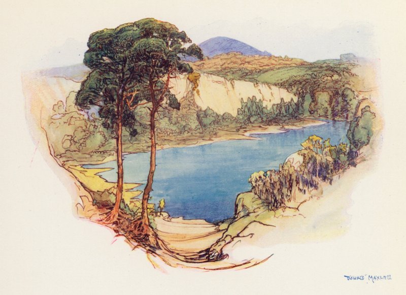 The Blue Pool, Purbeck (színes litográfia) alkotó: Donald (after) Maxwell