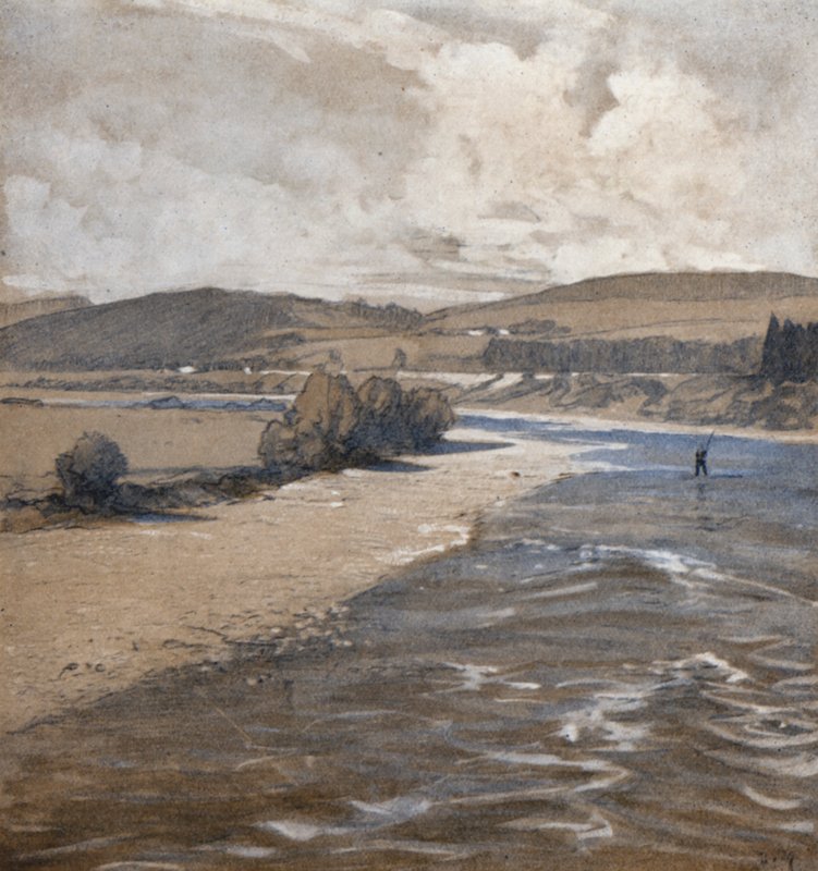 The Dee at Aboyne (színes litó) alkotó: Donald (after) Maxwell