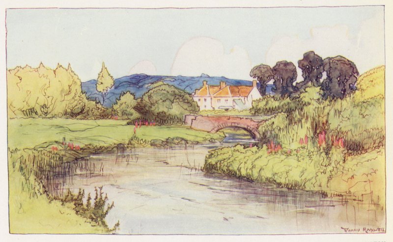 Frome Frampton közelében (színes litográfia) alkotó: Donald (after) Maxwell