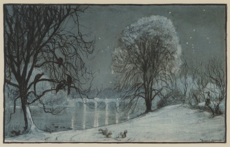 Téli éjszakai álom. A Kensington Gardens idillje alkotó: Donald Maxwell