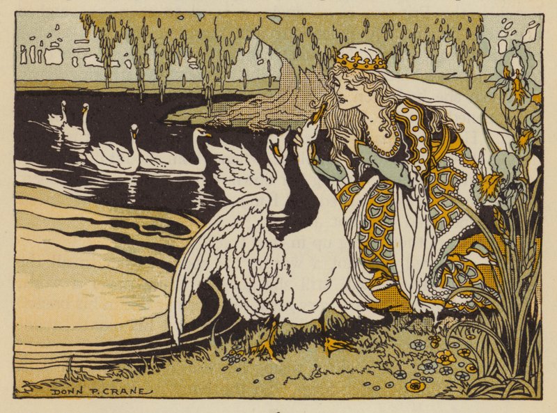 A hat hattyú, német mese (színes litó) alkotó: Donn P. Crane