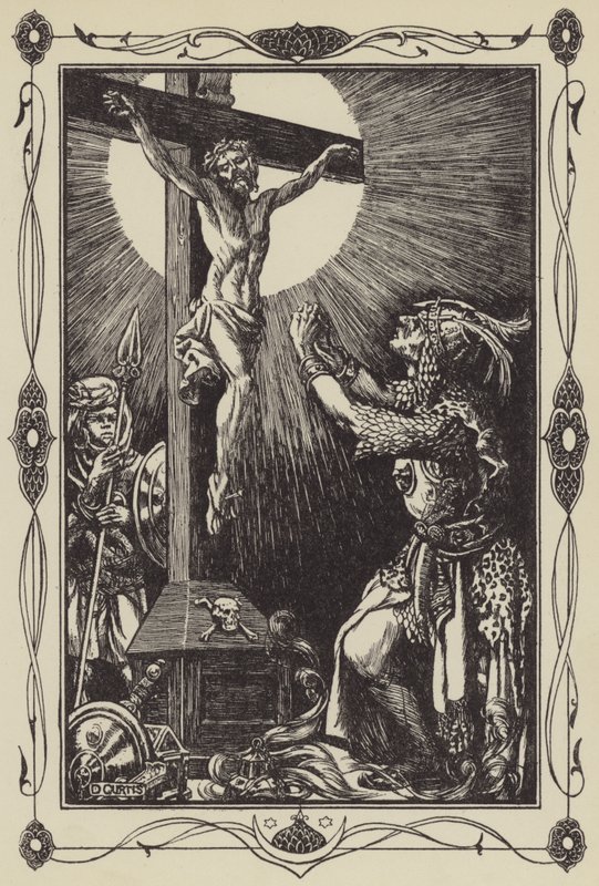 Sir Palamides megtérése alkotó: Dora Curtis
