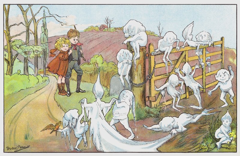 Hópelyhek tömege alkotó: Dorothy Furniss