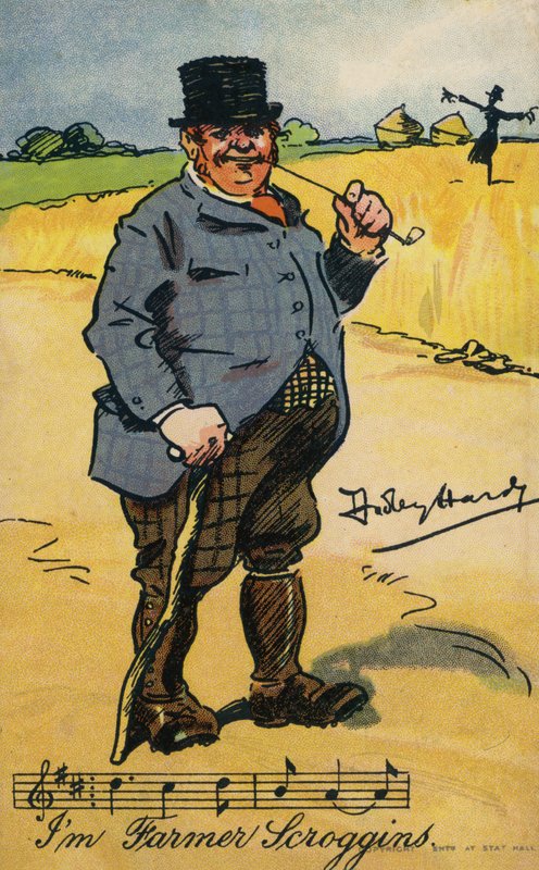 Farmer Scroggins vagyok (chromolitho) alkotó: Dudley Hardy