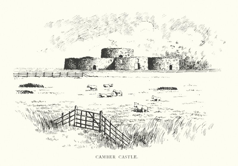 Camber Castle (litográfia) alkotó: Duncan Moul