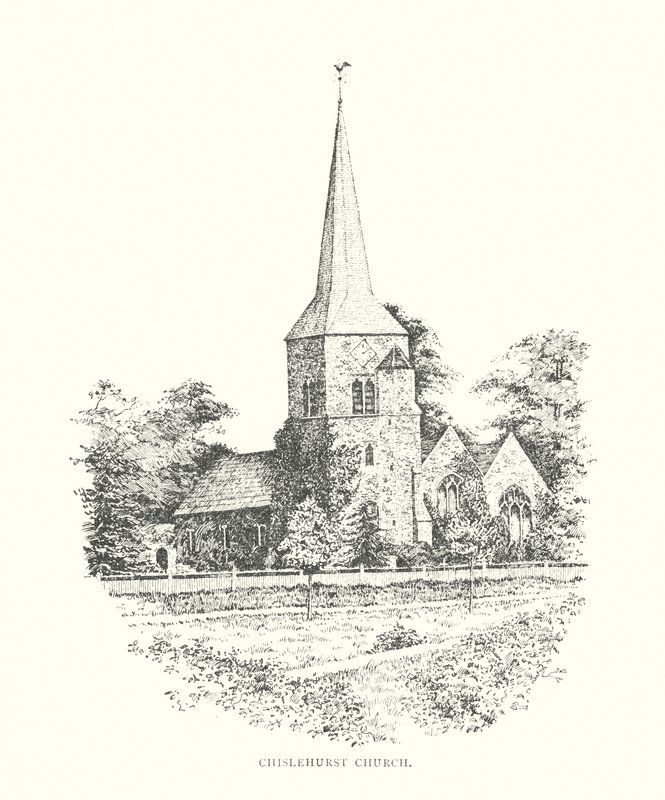 Chislehurst templom (litográfia) alkotó: Duncan Moul