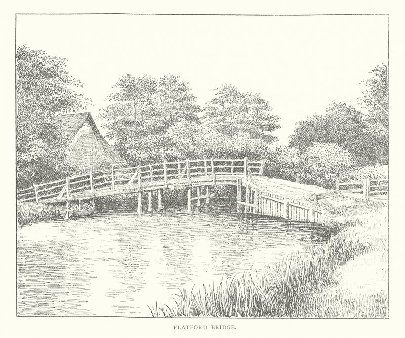 Flatford Bridge (litográfia) alkotó: Duncan Moul