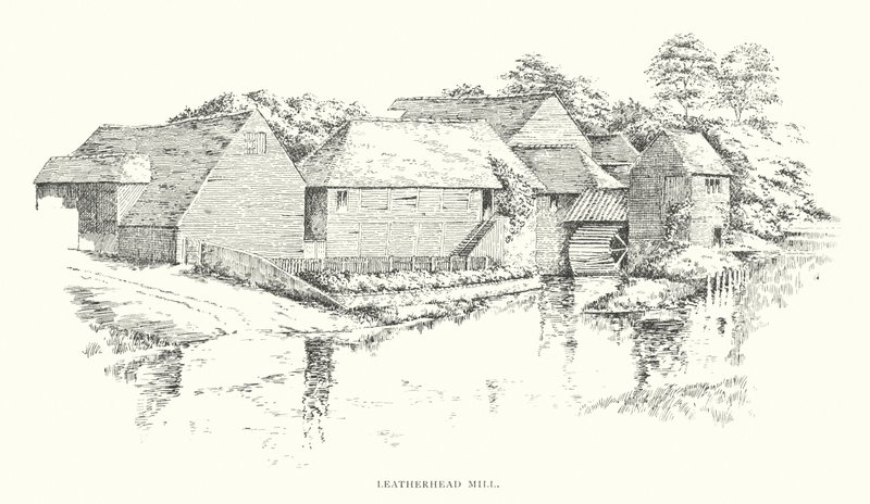 Leatherhead Mill (litográfia) alkotó: Duncan Moul