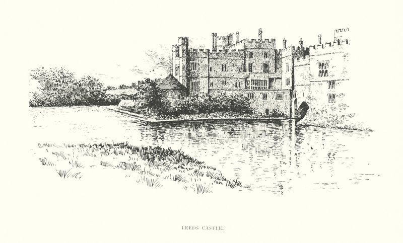 Leeds Castle (litográfia) alkotó: Duncan Moul