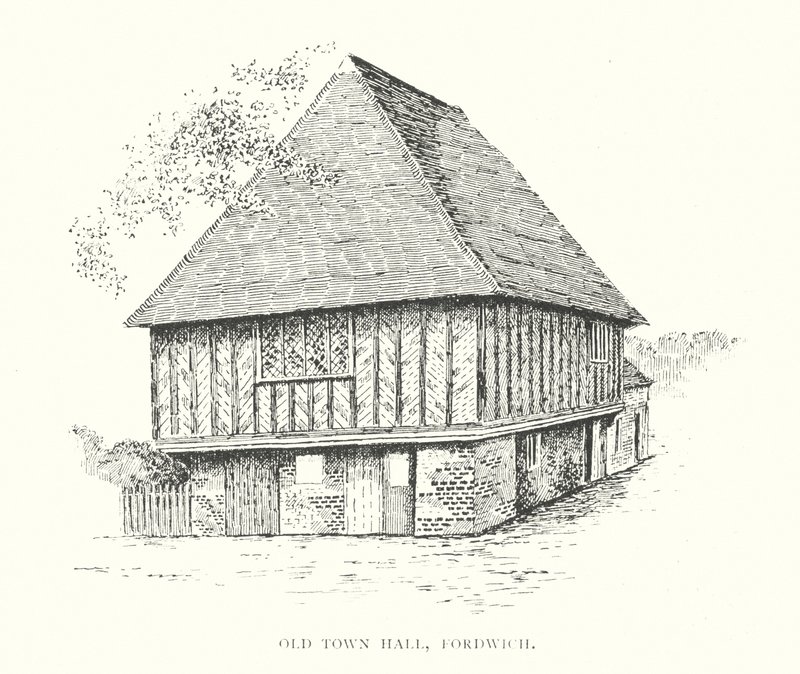 Régi városháza, Fordwich (litográfia) alkotó: Duncan Moul