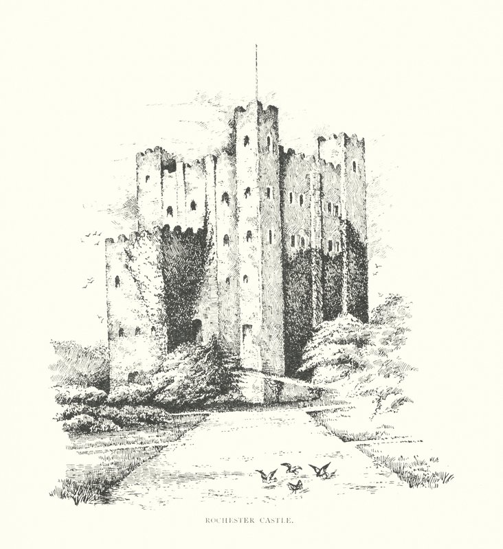 Rochester kastély (litográfia) alkotó: Duncan Moul