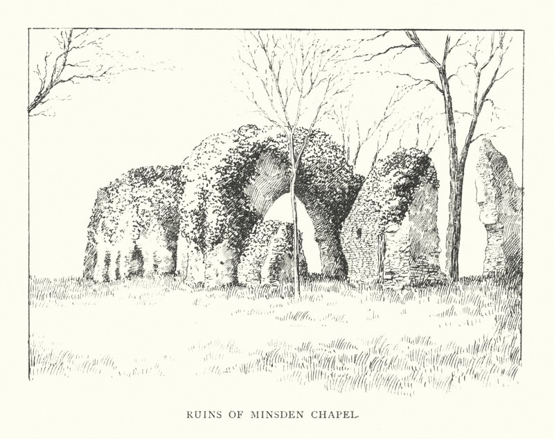 A Minsden-kápolna romjai (lithó) alkotó: Duncan Moul