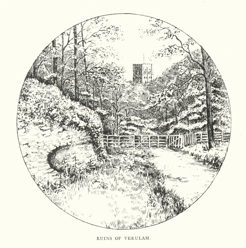 Verulam romjai (litográfia) alkotó: Duncan Moul