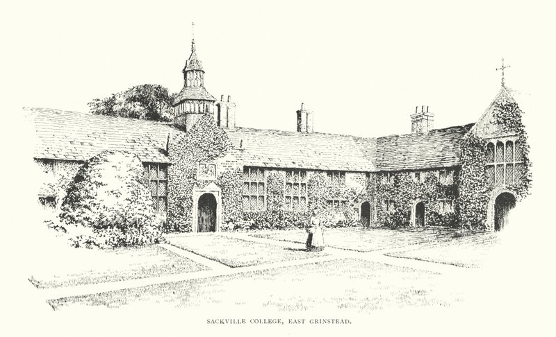 Sackville College, East Grinstead (litográfia) alkotó: Duncan Moul