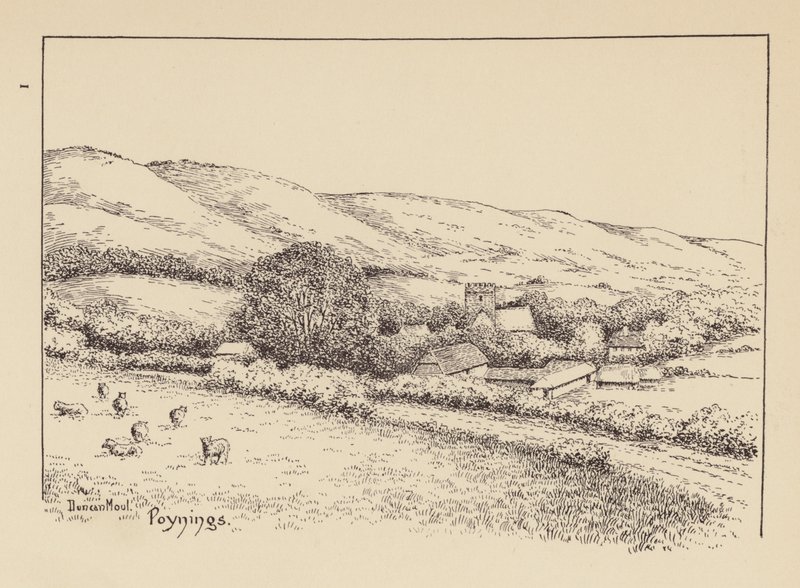 Sussex: Poynings (litográfia) alkotó: Duncan Moul