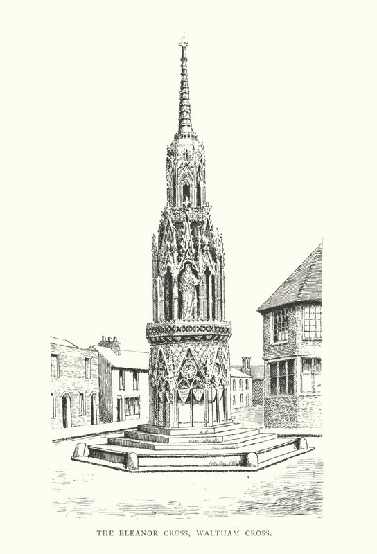 The Eleanor Cross, Waltham Cross (litográfia) alkotó: Duncan Moul
