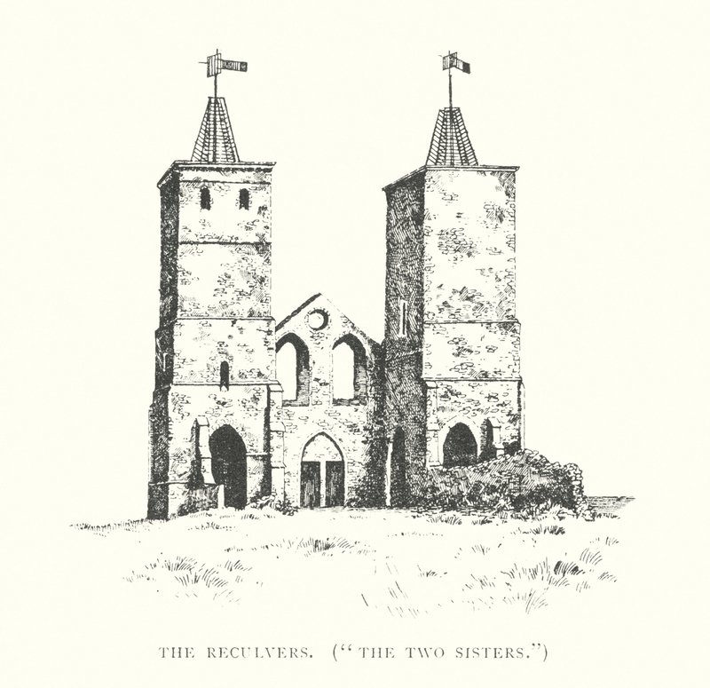 The Reculvers, "A két nővér" (litográfia) alkotó: Duncan Moul