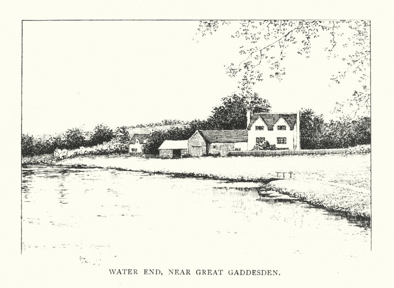 Water End, Great Gaddesden közelében (litográfia) alkotó: Duncan Moul