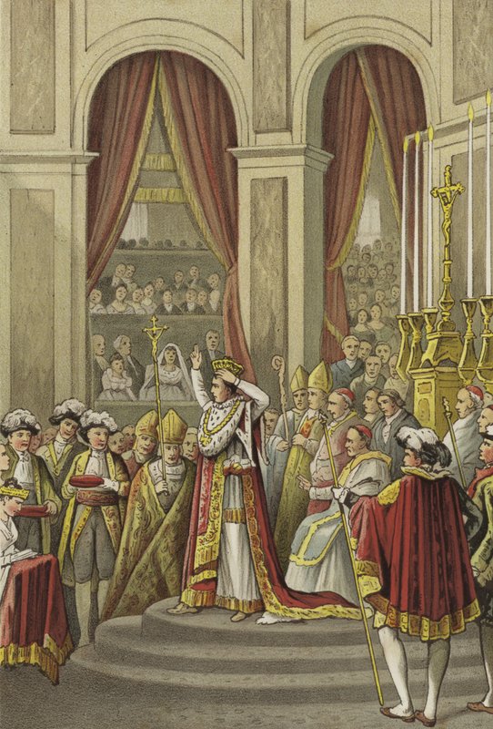 Napóleon francia császárrá koronázása, 1804 alkotó: Dutch School
