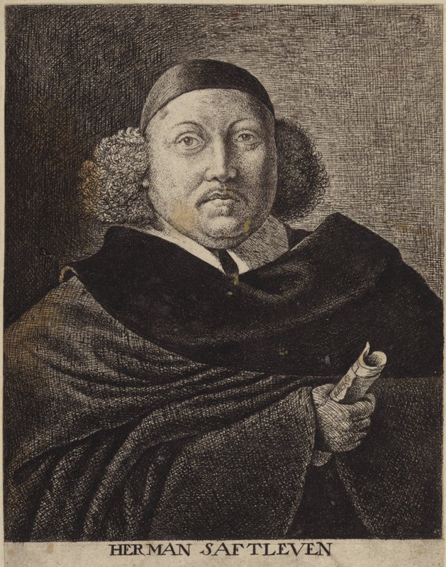 Ifjabb Herman Saftleven portréja alkotó: Dutch School