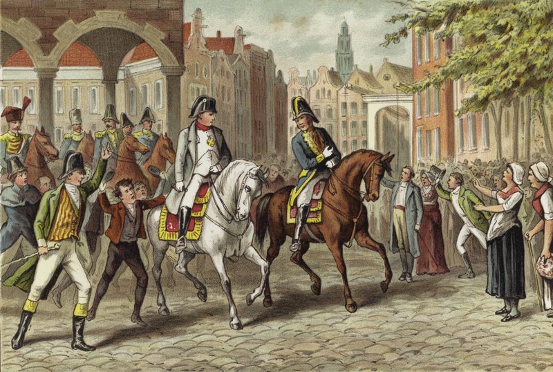 Napóleon császár belép a hollandiai Utrechtbe, 1811 alkotó: Dutch School