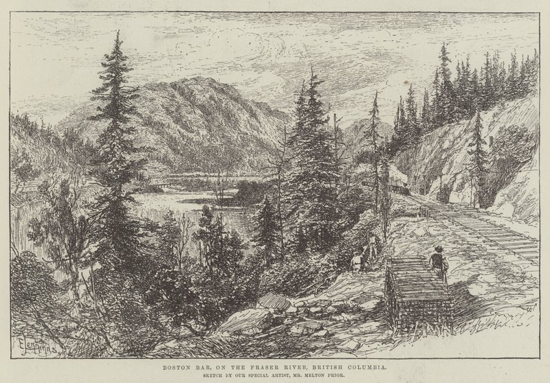 Boston bár, a Fraser folyón, British Columbia alkotó: E. Jennings