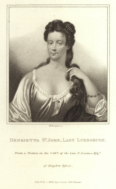 Henrietta St John Lady Luxborough alkotó: E. Bocquet