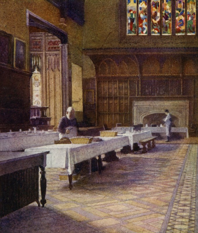 Eton: The College Dining Hall (színes litó) alkotó: E. D. Brinton