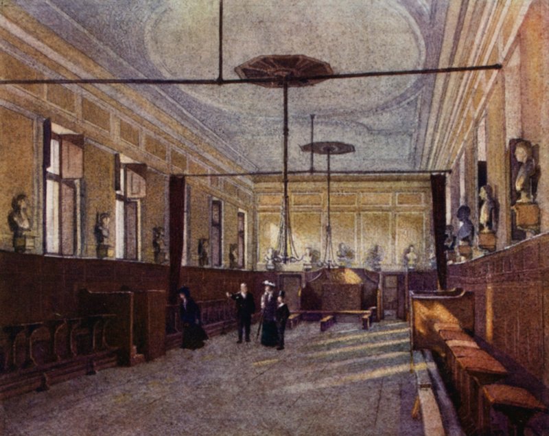 Eton: Az Felső Iskola engedélyt kapott a "Chambers"-ra (színes litó) alkotó: E. D. Brinton