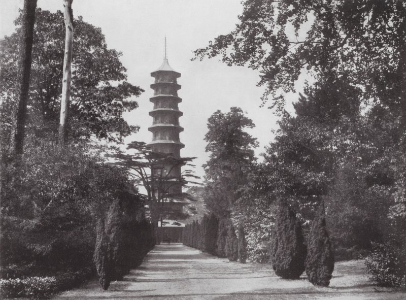 Kew Gardens, 1900 körül (fekete-fehér fotó) alkotó: E. J. Wallis