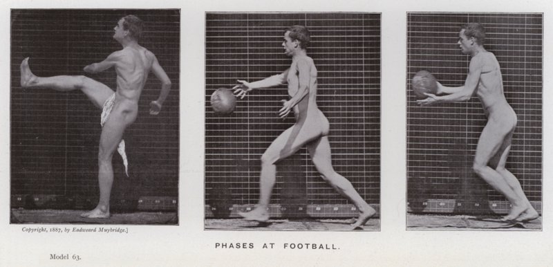 Mozgó emberalak: A futball fázisai (f/w fotó) alkotó: Eadweard Muybridge