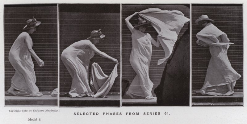 Mozgó emberalak: Válogatott fázisok a 61. sorozatból alkotó: Eadweard Muybridge