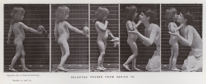 Mozgó emberalak: Válogatott fázisok a 79-es sorozatból (f/w fotó) alkotó: Eadweard Muybridge